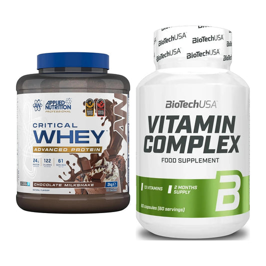 Basis-Set: Applied Nutrition Critical Whey + BioTech Vitamin Complex – alle enthaltenen Artikel