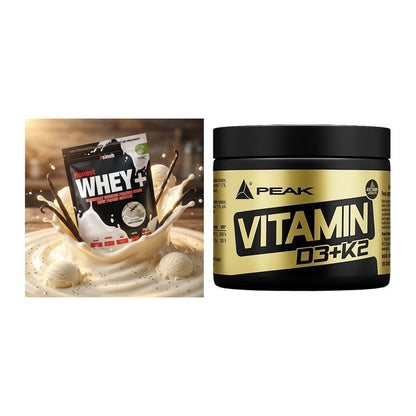 Basis-Set: Sinob Honest Whey+ + Peak Vitamin D3+K2 120 Tabl. – alle enthaltenen Artikel
