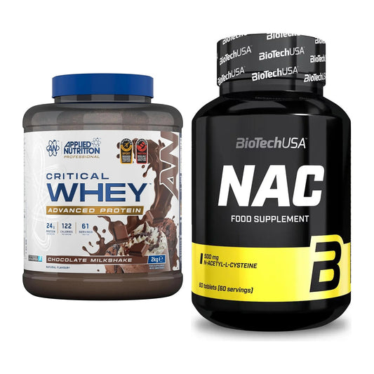 Basis-Set: Applied Nutrition Critical Whey + BioTech NAC – alle enthaltenen Artikel