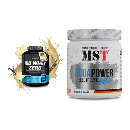 Basis-Set: BioTech Iso Whey Zero + MST Aqua Power Electrolyte Boost – alle enthaltenen Artikel