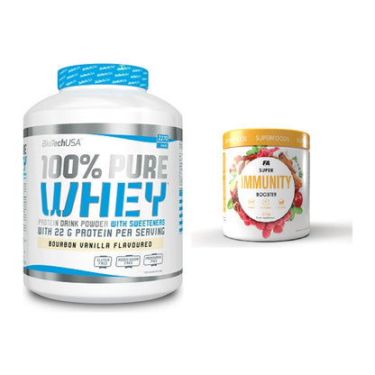 Basis-Set: BioTech 100% Pure Whey + FA Nutrition Wellnes Line Super – alle enthaltenen Artikel