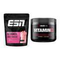 Basis-Set: ESN Designer Whey + Sinob Vitamin C Calcium Ascorbate – alle enthaltenen Artikel