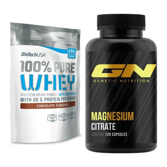 Basis-Set: BioTech 100% Pure Whey + GN Magnesium Citrate – alle enthaltenen Artikel