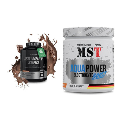 Basis-Set: BioTech Iso Whey Zero Black + MST Aqua Power Electrolyte – alle enthaltenen Artikel