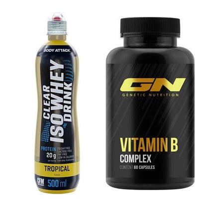 Basis-Set: Body Attack Clear Iso Whey Drink + GN Vitamin B-Complex – alle enthaltenen Artikel