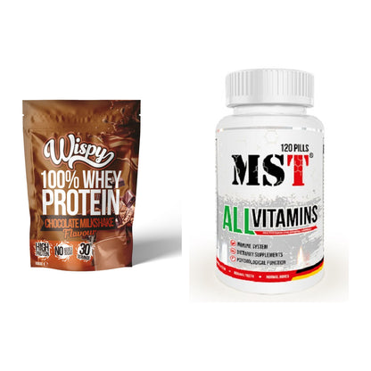 Basis-Set: Wispy Whey 100% + MST All Vitamins 120 Tabl. – alle enthaltenen Artikel