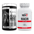 Basis-Set: Kevin Levrone Clear Whey + MST Niacin – alle enthaltenen Artikel
