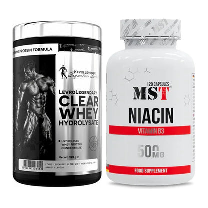 Basis-Set: Kevin Levrone Clear Whey + MST Niacin – alle enthaltenen Artikel