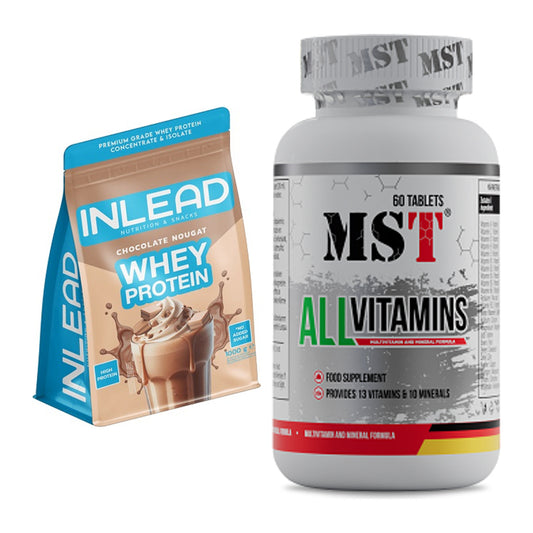 Basis-Set: INLEAD Whey Protein + MST All Vitamins 60 Pillen – alle enthaltenen Artikel