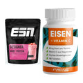 Basis-Set: ESN Designer Whey + ProFuel EISEN + nat. Vitamin C – alle enthaltenen Artikel