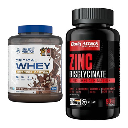 Basis-Set: Applied Nutrition Critical + Body Attack Zink – alle enthaltenen Artikel