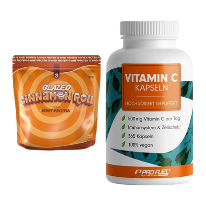 Basis-Set: Nanosupps Whey Protein + ProFuel Vitamin C gepuffert – alle enthaltenen Artikel