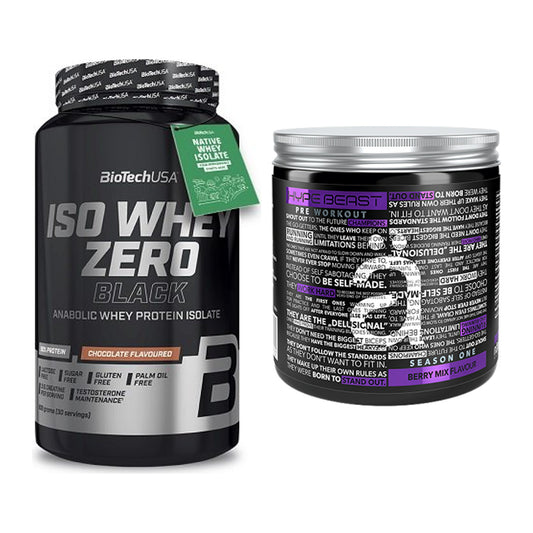Basis-Set: BioTech Iso Whey Zero Black + Nanosupps Hype Beast – alle enthaltenen Artikel
