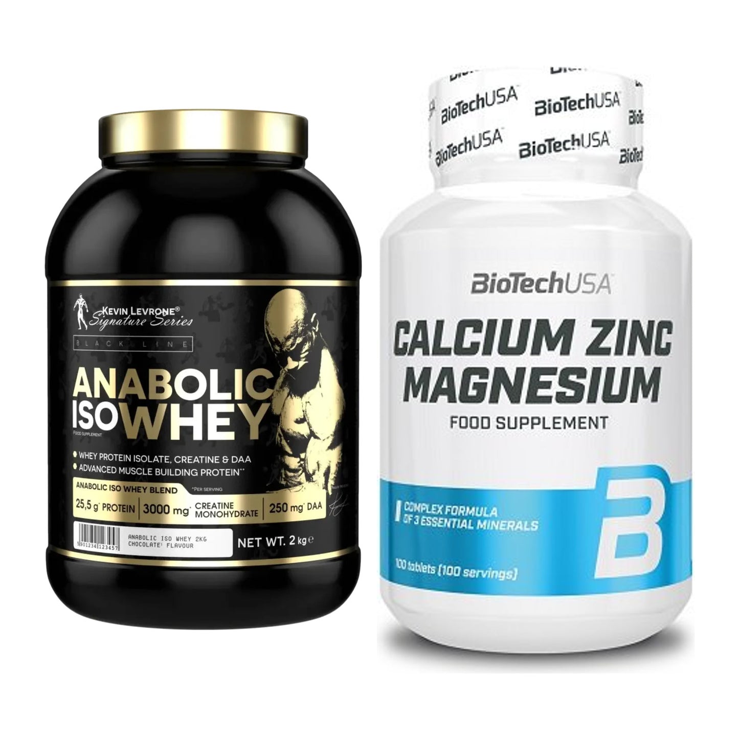 Basis-Set: Kevin Levrone Anabolic Iso + BioTech Calcium Zinc – alle enthaltenen Artikel