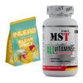 Basis-Set: INLEAD Clear Whey Isolate + MST All Vitamins 60 Pillen – alle enthaltenen Artikel