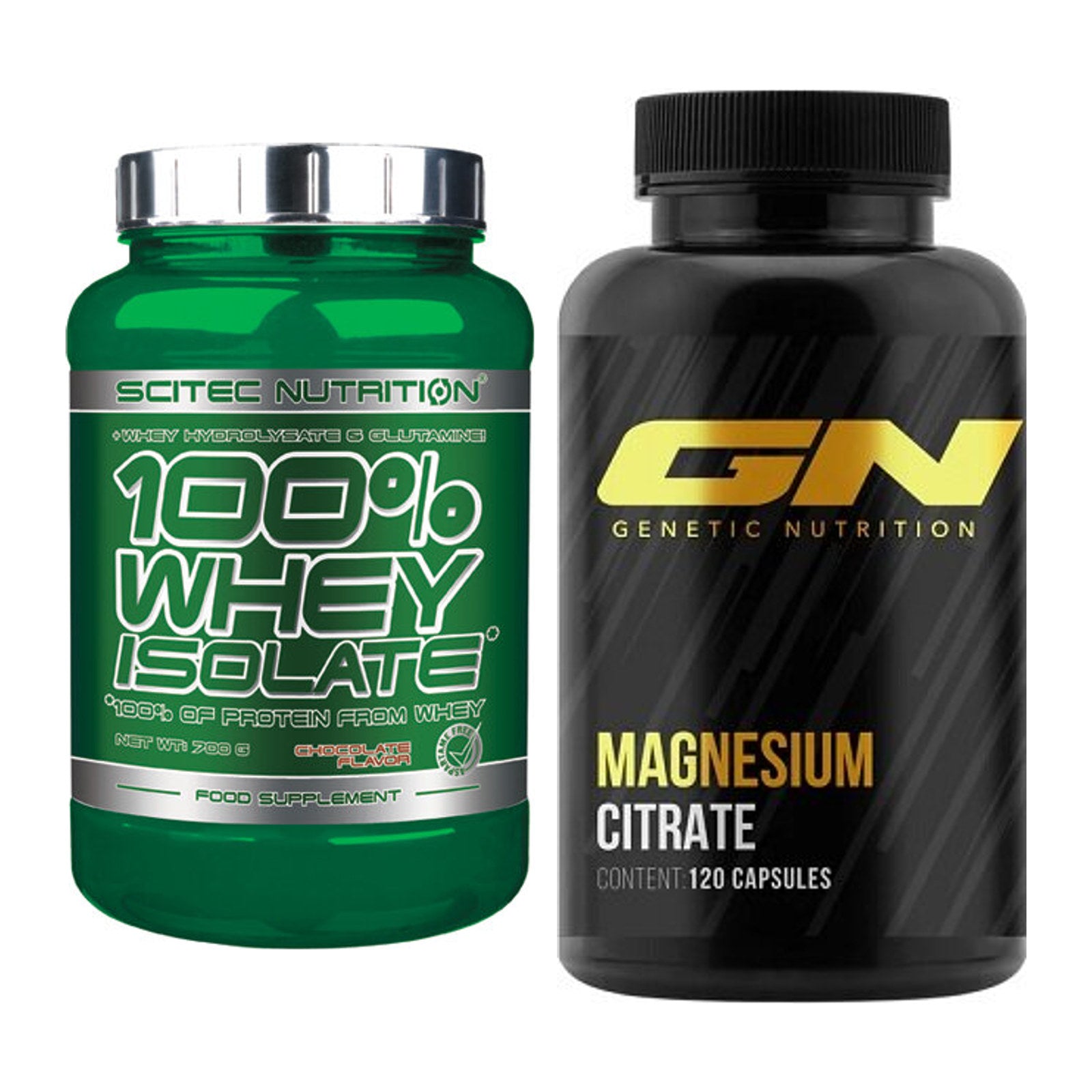 Basis-Set: Scitec Whey Isolate + GN Magnesium Citrate – alle enthaltenen Artikel