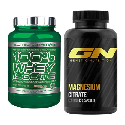 Basis-Set: Scitec Whey Isolate + GN Magnesium Citrate – alle enthaltenen Artikel