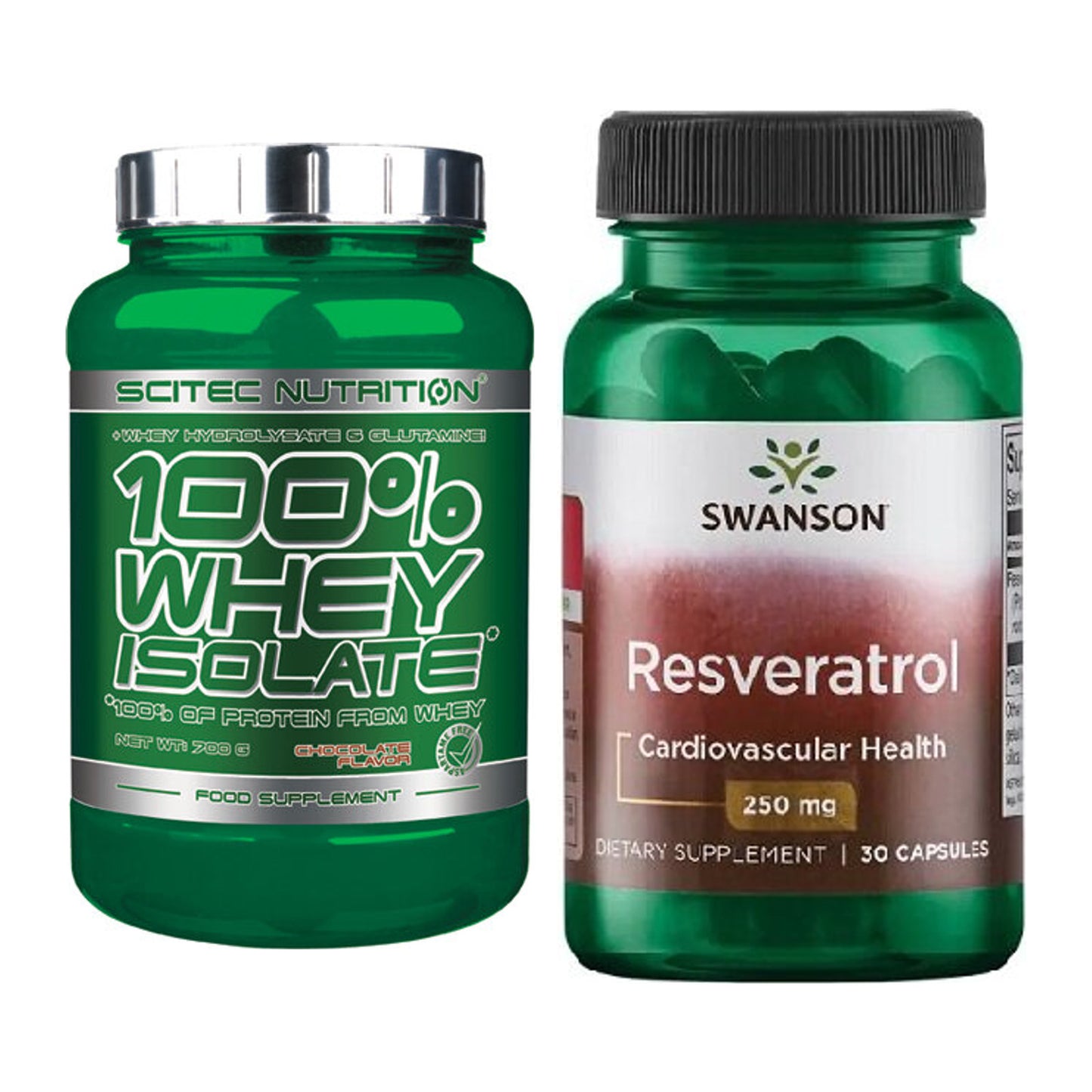 Basis-Set: Scitec Whey Isolate + Swanson Resveratrol – alle enthaltenen Artikel