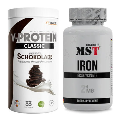 Basis-Set: ProFuel VEGAN PROTEIN + MST Iron Bisglycinate – alle enthaltenen Artikel
