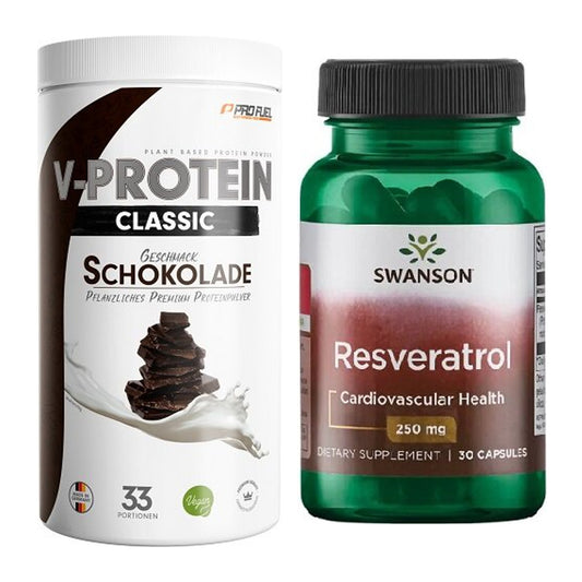 Basis-Set: ProFuel VEGAN PROTEIN + Swanson Resveratrol – alle enthaltenen Artikel