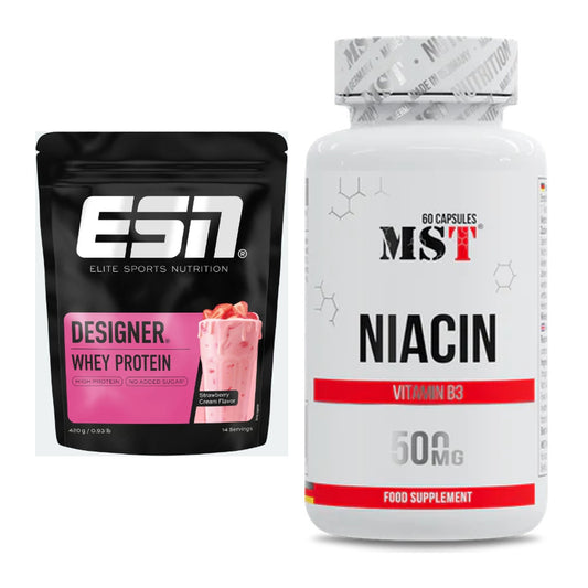 Basis-Set: ESN Designer Whey + MST Niacin – alle enthaltenen Artikel