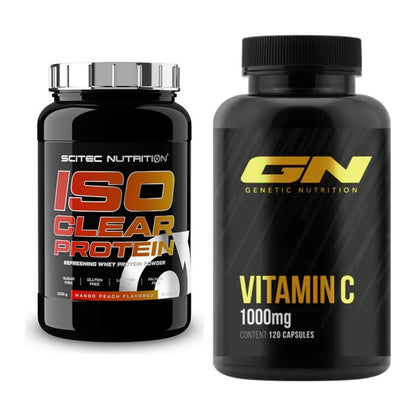 Basis-Set: Scitec IsoClear Protein + GN Vitamin C Health Line – alle enthaltenen Artikel