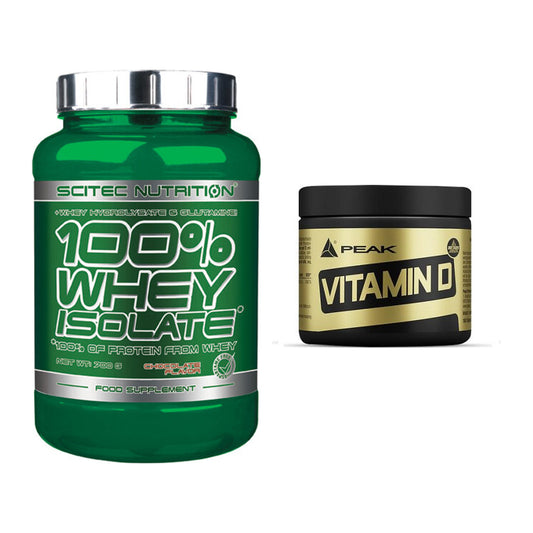 Basis-Set: Scitec Whey Isolate + Peak Vitamin D 180 Tabl. – alle enthaltenen Artikel