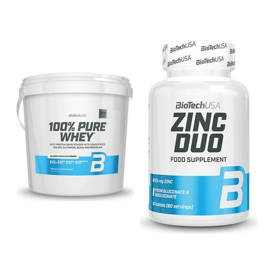 Basis-Set: BioTech 100% Pure Whey + BioTech Zinc Duo – alle enthaltenen Artikel
