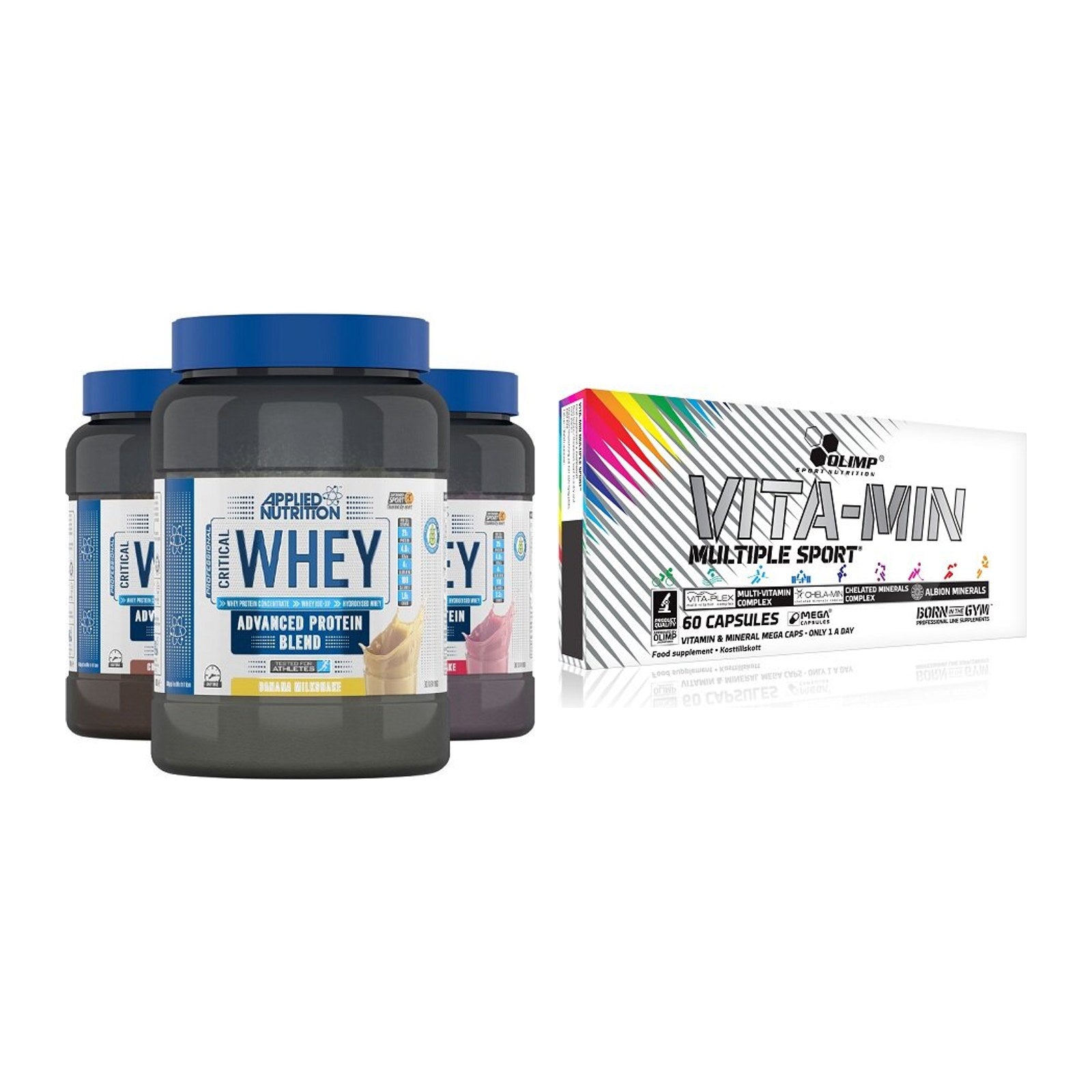 Basis-Set: Applied Nutrition Critical + Olimp Vita-Min Multiple – alle enthaltenen Artikel