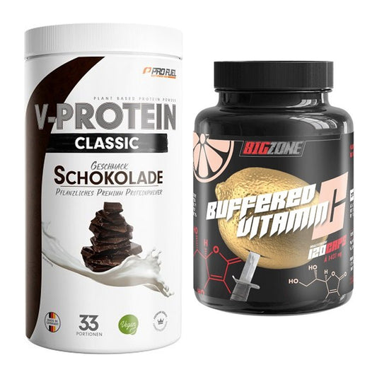 Basis-Set: ProFuel VEGAN PROTEIN + Big Zone Buffered Vitamin C – alle enthaltenen Artikel