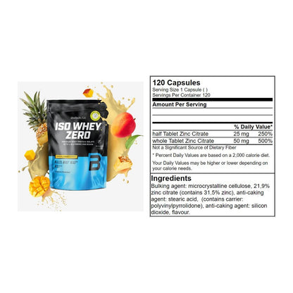 Basis-Set: BioTech Iso Whey Zero + GN Zinc Citrate 120 Tabl. – alle enthaltenen Artikel