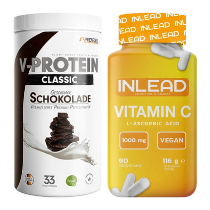 Basis-Set: ProFuel VEGAN PROTEIN + INLEAD Vitamin C – alle enthaltenen Artikel