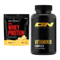 Basis-Set: Body Attack 100% Whey Protein + GN Vitamin B-Complex – alle enthaltenen Artikel