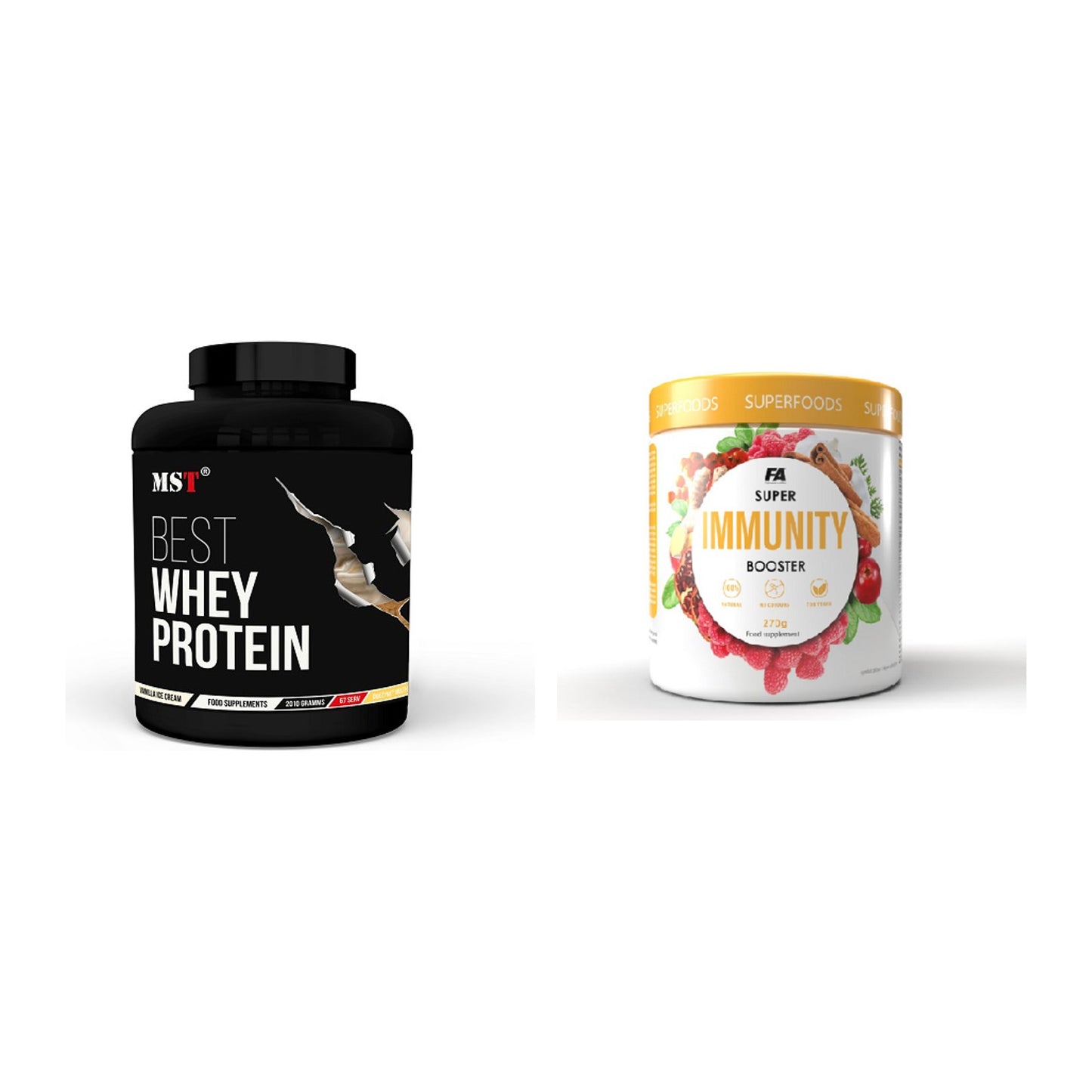 Basis-Set: MST Best Whey Protein + FA Nutrition Wellnes Line Super – alle enthaltenen Artikel