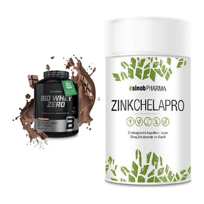 Basis-Set: BioTech Iso Whey Zero Black + Sinob Zink Chelapro – alle enthaltenen Artikel