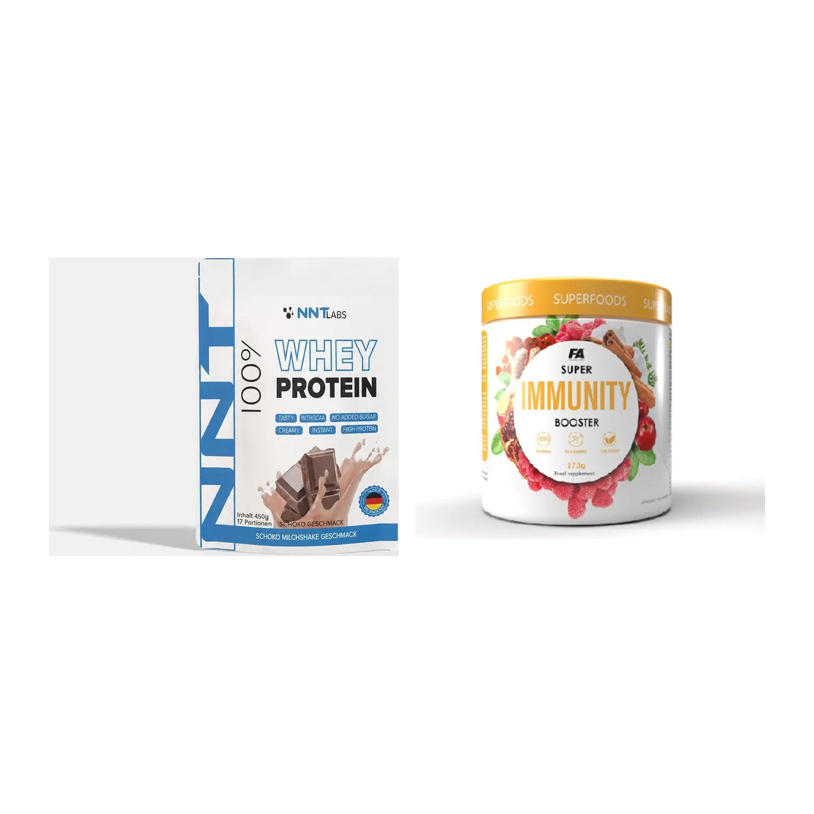Basis-Set: NNT Whey + FA Nutrition Wellnes Line Super – alle enthaltenen Artikel