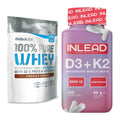 Basis-Set: BioTech 100% Pure Whey + INLEAD Vitamin D3 + K2 + Magnesium – alle enthaltenen Artikel
