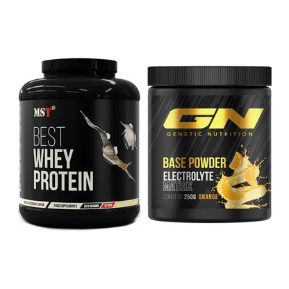 Basis-Set: MST Best Whey Protein + GN Base Powder – alle enthaltenen Artikel