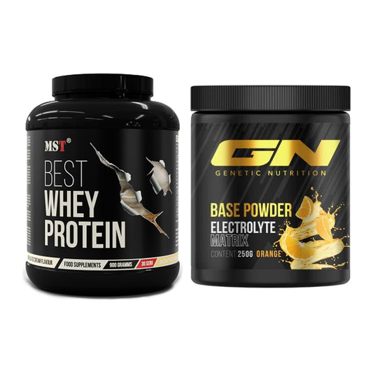 Basis-Set: MST Best Whey Protein + GN Base Powder – alle enthaltenen Artikel