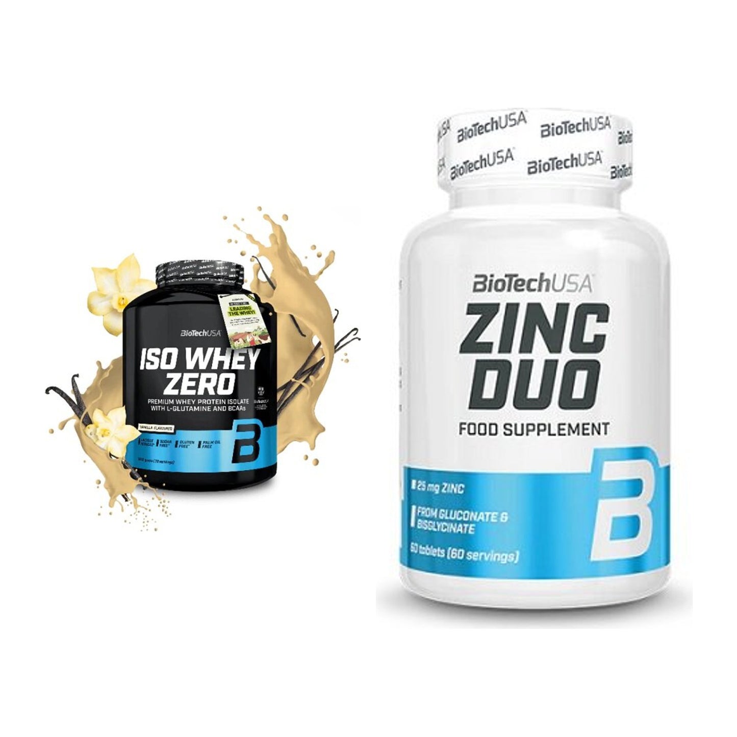 Basis-Set: BioTech Iso Whey Zero + BioTech Zinc Duo – alle enthaltenen Artikel