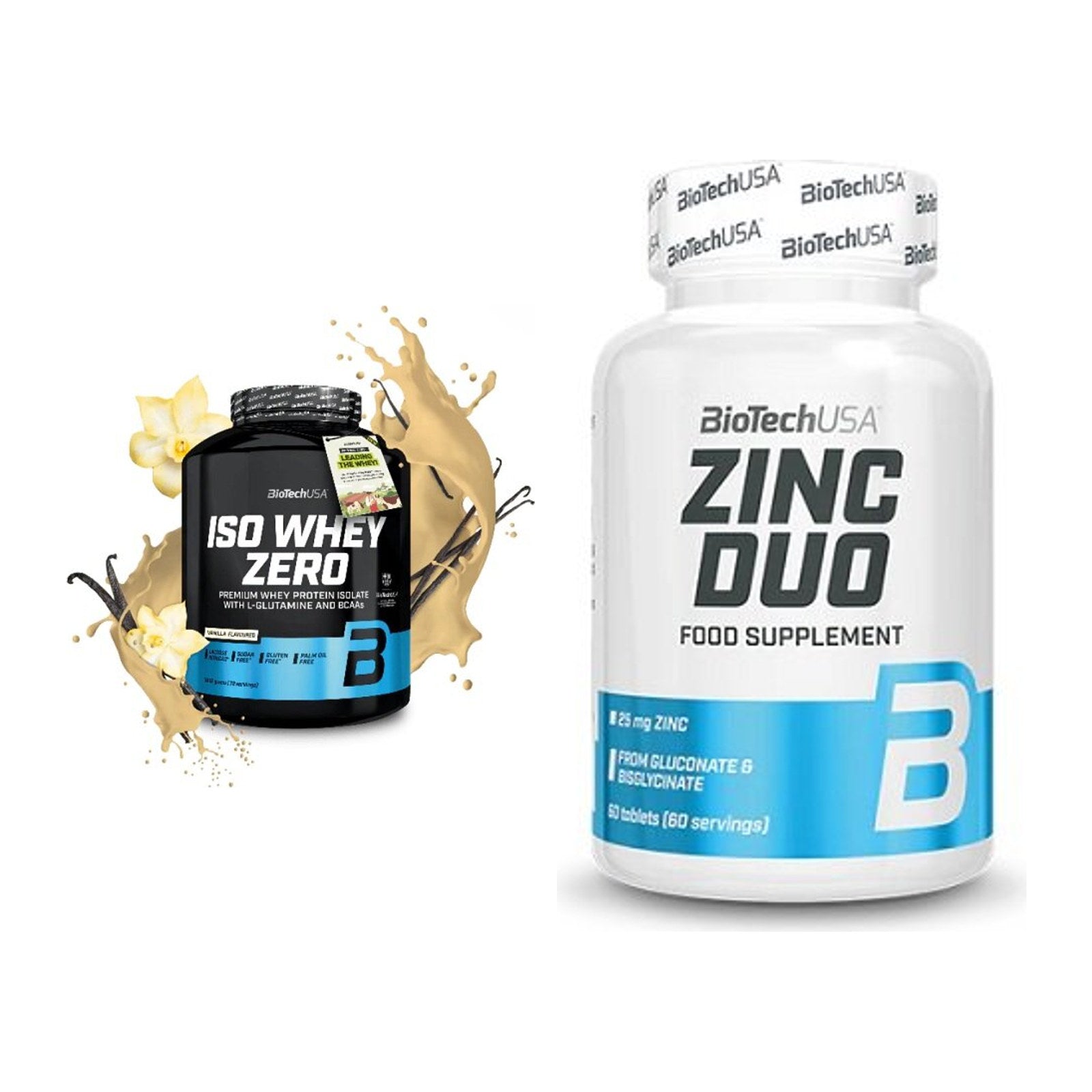 Basis-Set: BioTech Iso Whey Zero + BioTech Zinc Duo – alle enthaltenen Artikel