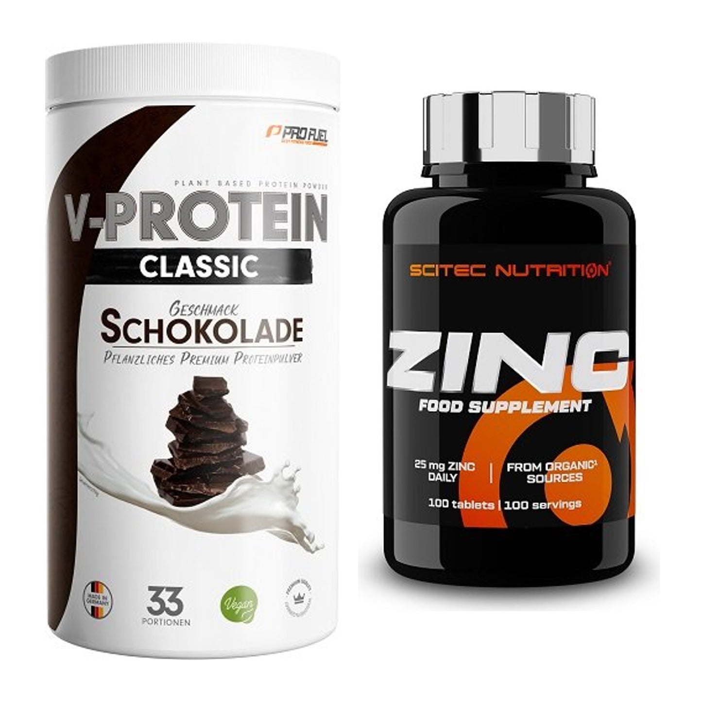 Basis-Set: ProFuel VEGAN PROTEIN + Scitec Zinc – alle enthaltenen Artikel