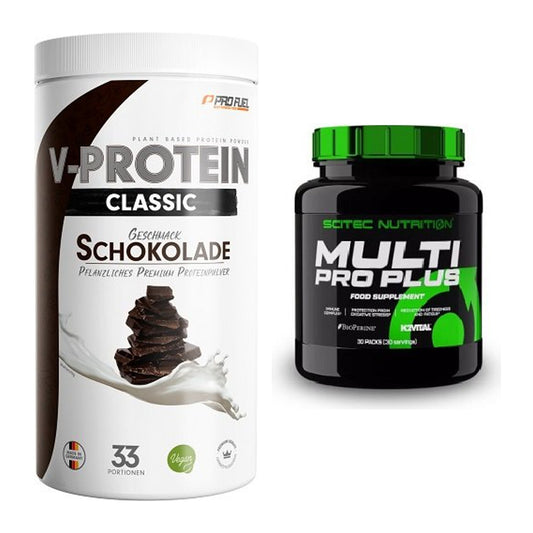 Basis-Set: ProFuel VEGAN PROTEIN + Scitec Multi Pro Plus 30 Packs – alle enthaltenen Artikel