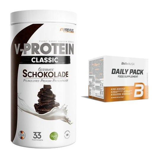 Basis-Set: ProFuel VEGAN PROTEIN + BioTech Daily Packs 30 Packs – alle enthaltenen Artikel