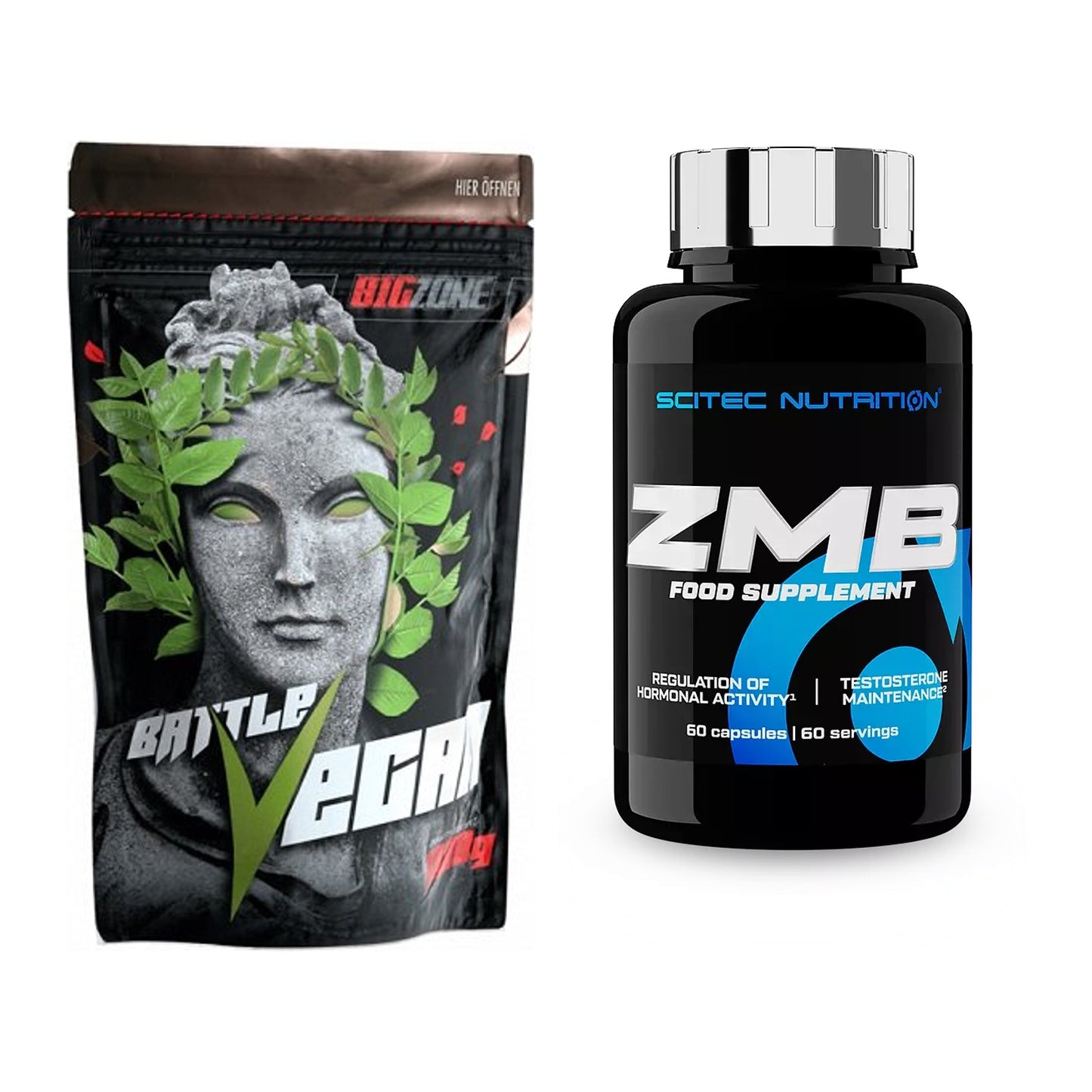 Basis-Set: Big Zone Battle Vegan + Scitec ZMB – alle enthaltenen Artikel
