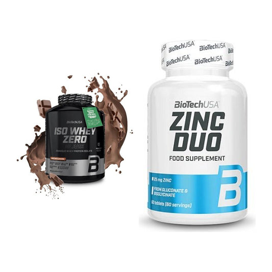 Basis-Set: BioTech Iso Whey Zero Black + BioTech Zinc Duo – alle enthaltenen Artikel