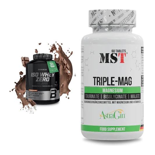 Basis-Set: BioTech Iso Whey Zero Black + MST Tripple Mag – alle enthaltenen Artikel