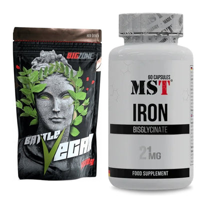 Basis-Set: Big Zone Battle Vegan + MST Iron Bisglycinate – alle enthaltenen Artikel