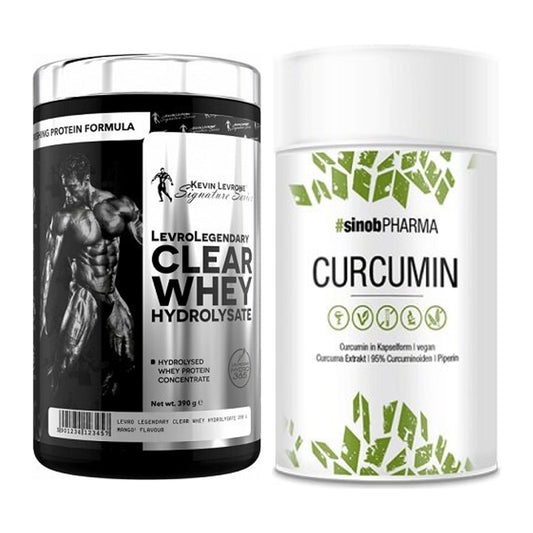Basis-Set: Kevin Levrone Clear Whey + Sinob Curcumin 95% – alle enthaltenen Artikel