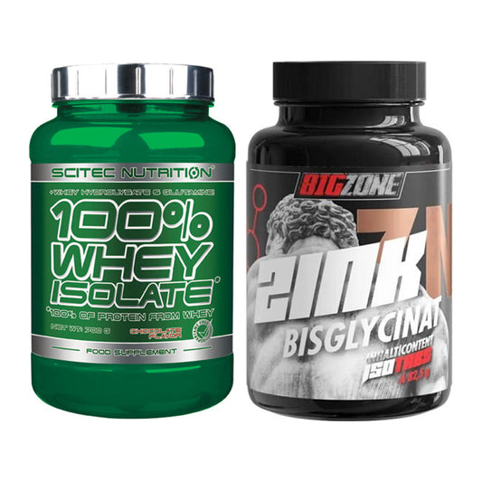Basis-Set: Scitec Whey Isolate + Big Zone Zink Bisglycinat – alle enthaltenen Artikel